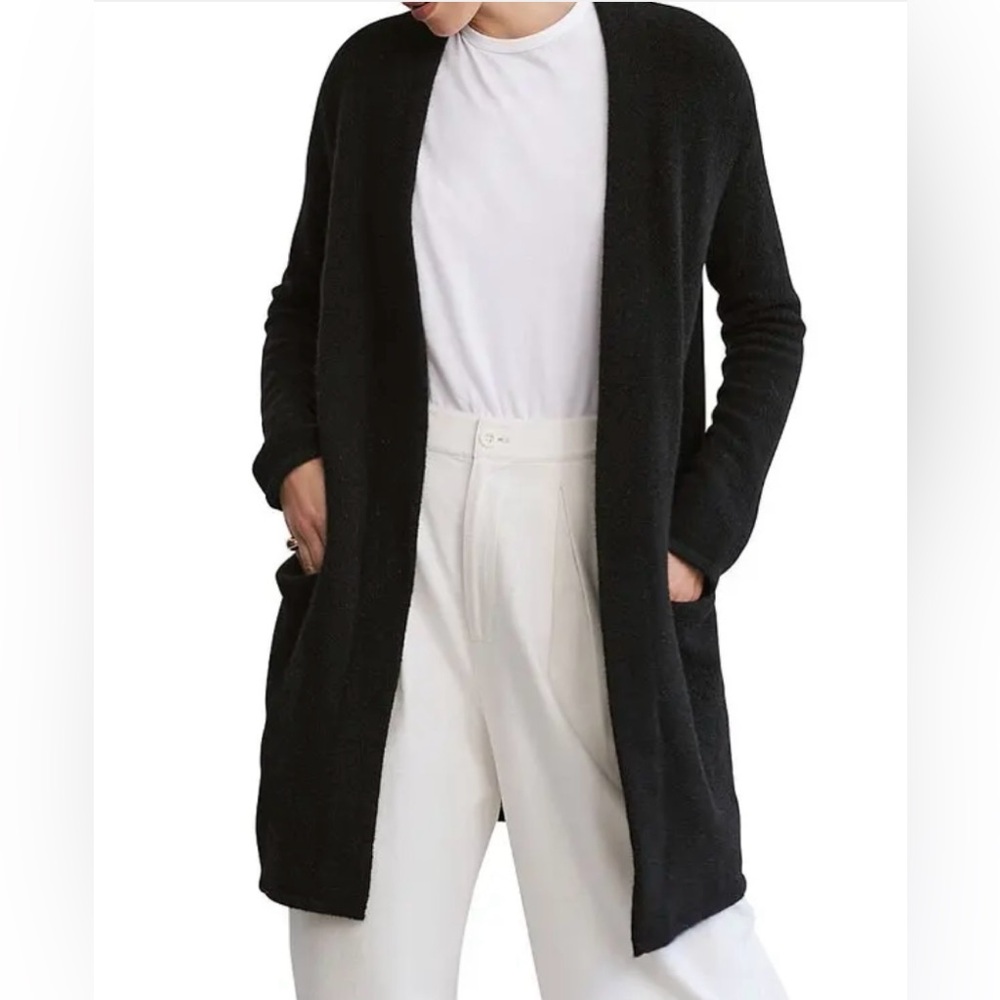Jenni Kayne $425 Open Sweater Coat Wool Yak Cardigan Size S